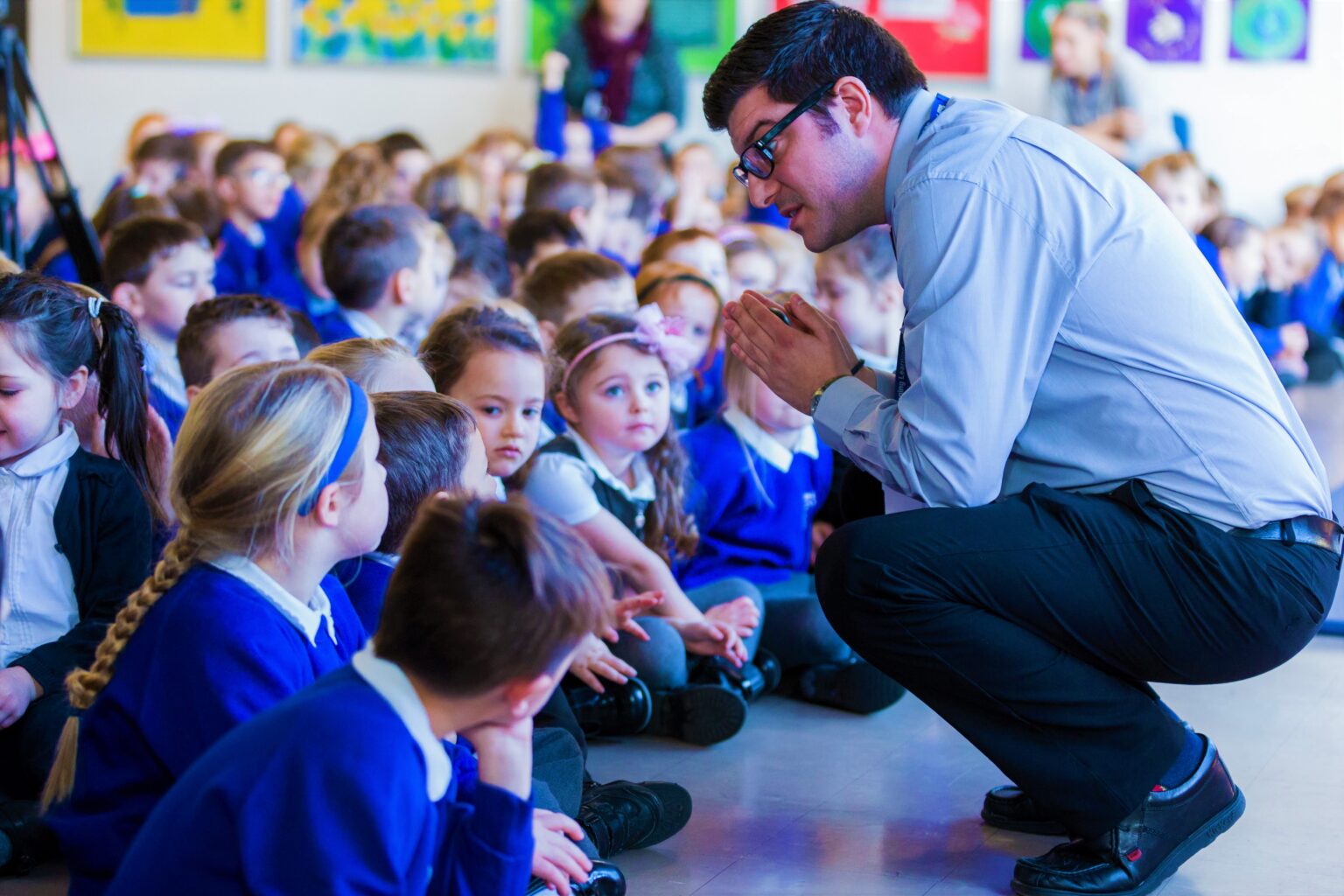 presentation at school assembly